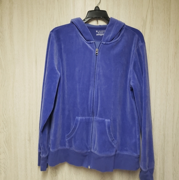 Tek Gear Velour Purple Hoodie Pants Set XL - Picture 6 of 8